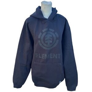 Element Heavy Weight Mens Unisex Black Warm Fleece Lines Pullover Hoodie L NWT